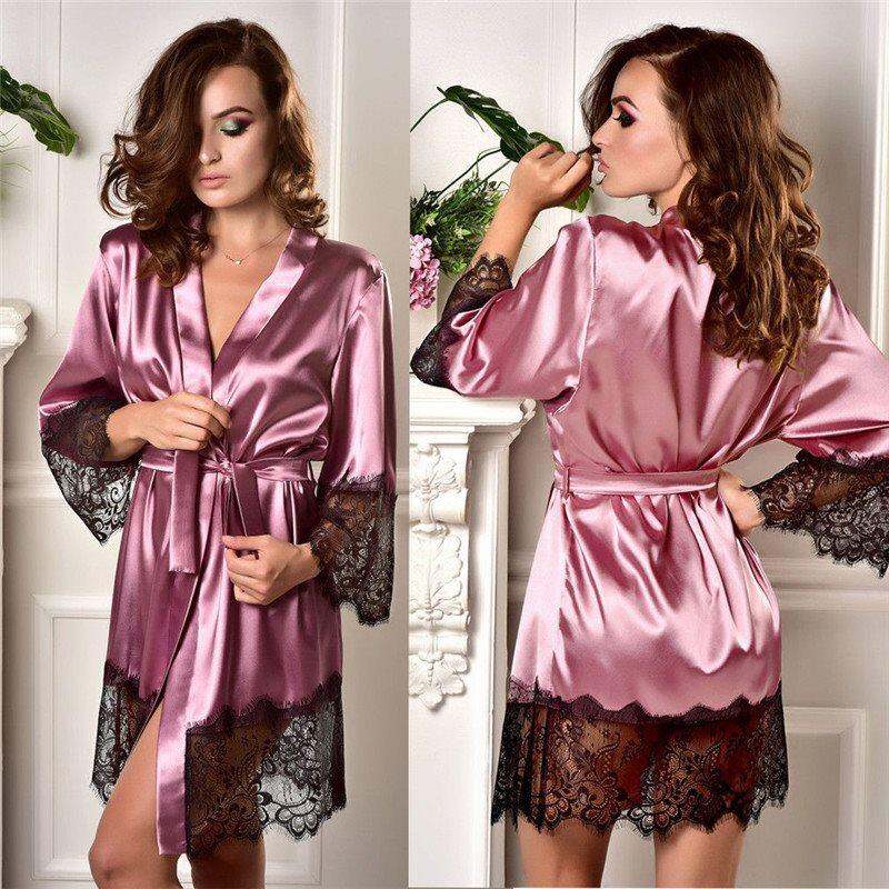 Đồ Ngủ Ren Lụa Satin Babydoll Cho Bé Gái Quần Áo Mặc Nhà Mùa Thu Đồ Lót Nữ Đồ Ngủ Cổ Tròn Không Tay 