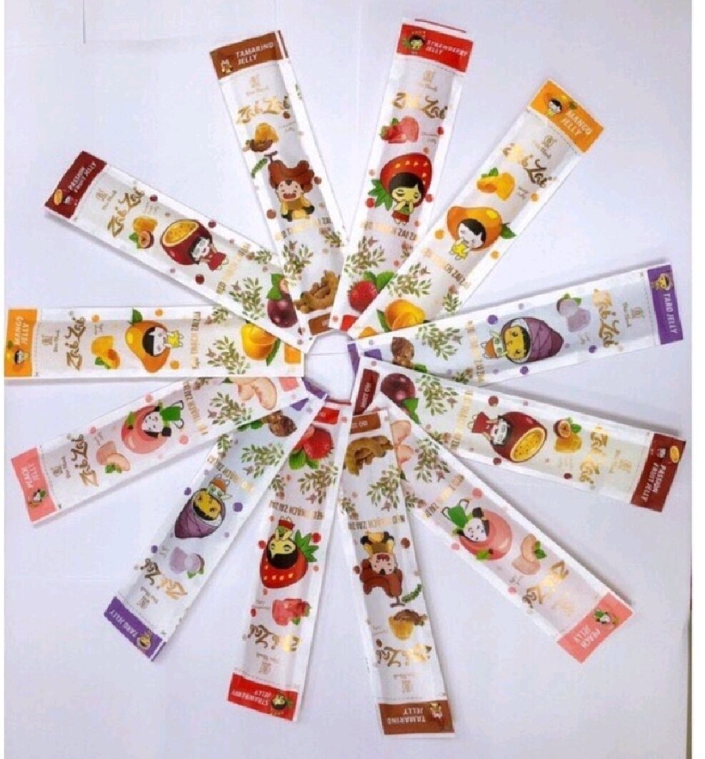 (Loại dài) 0.5kg Kẹo thạch Zaizai Đức Hạnh mix đủ vị
