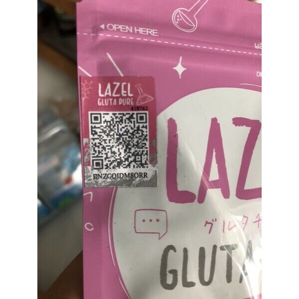Vıên trắŉg da cấp tốc Lazel Gluta Pure 2 in 1 Thái Lan có QR kiểm tra hàng