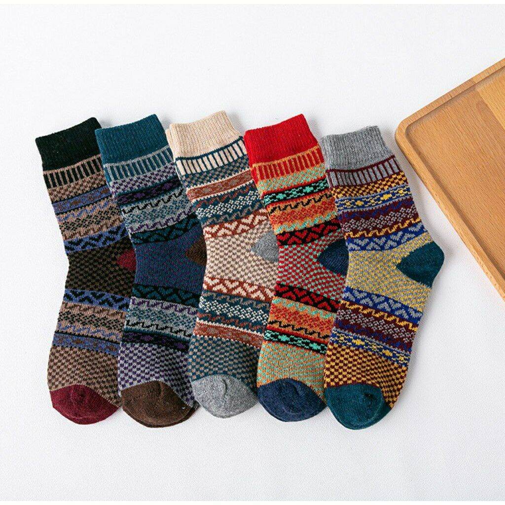 Set 5 đôi Tất thổ cẩm Mẫu 8