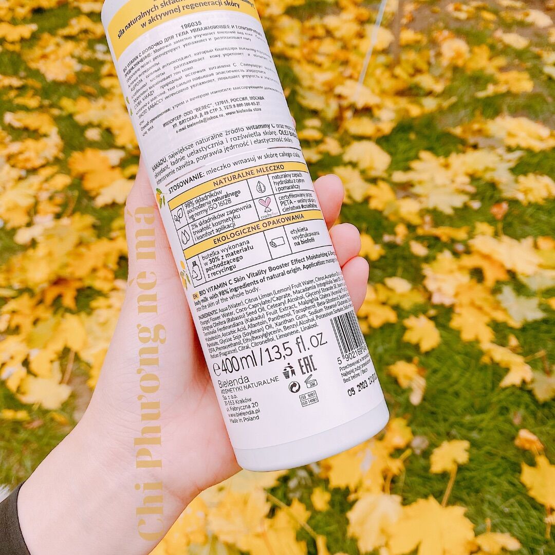 DƯỠNG THỂ TRẮNG DA BIELENDA BIO VITAMIN C (BILL NGA)