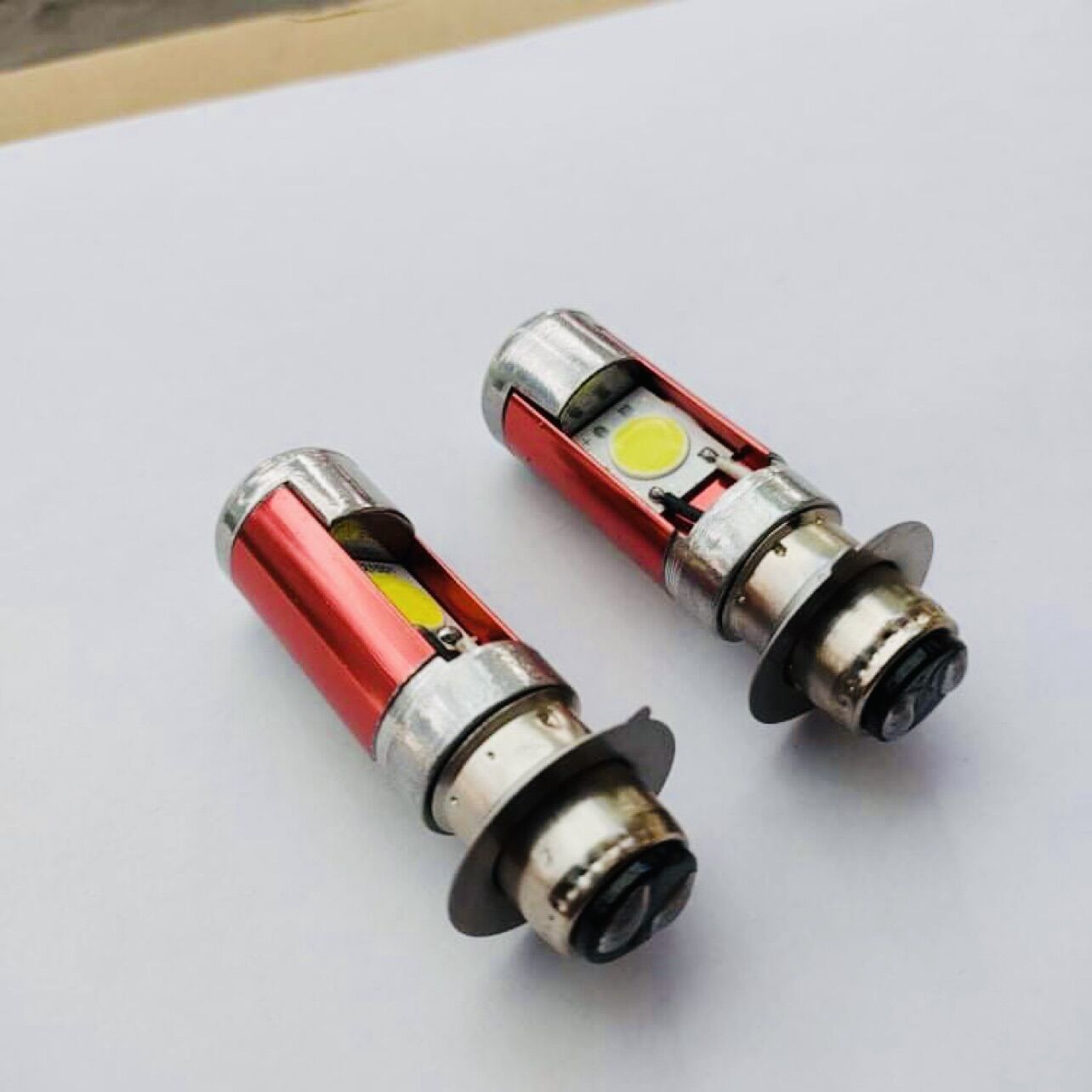 Đèn led xe máy - bộ 2 bóng led cho wave 2 bóng siêu sáng