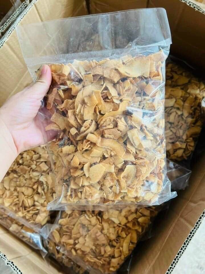 DỪA KHÔ SẤY GIÒN túi 500g