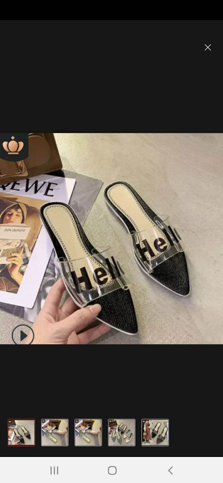 Dép mũi nhọn bết
