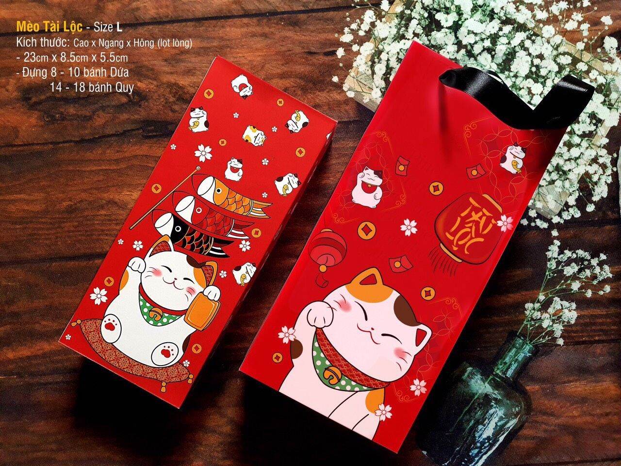 Hộp đựng bánh dứa nhiều mẫu