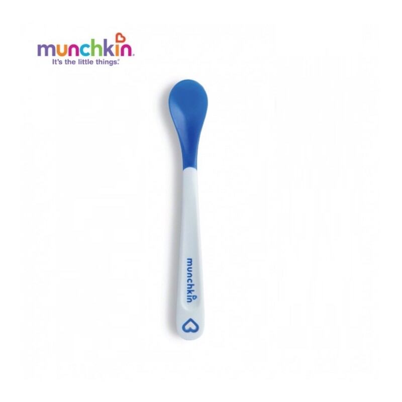Thìa ăn dặm silicon báo nóng Munchkin Mỹ