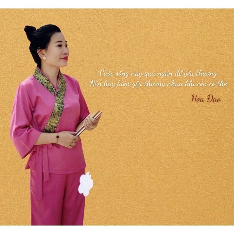 Đồ lam Đi chùa ✅Nhật Nơ Lụa Pháp