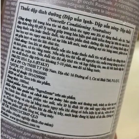 [HCM]DUNG DỊCH DẬP ĐA NĂNG NOUVELLE CONDITIONING NEUTRALIAER 1000ml