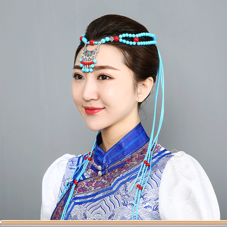Mũ Trang Trí Tóc Mới Thủ Công Biểu Diễn Trang Phục Dân Tộc Mông Cổ Trang Sức Thời Trang Trang Trí Tó