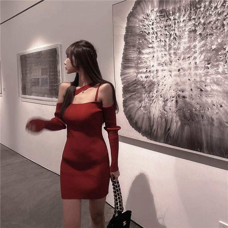 ĐẦM ÔM BODY DÂY CHÉO TET1
