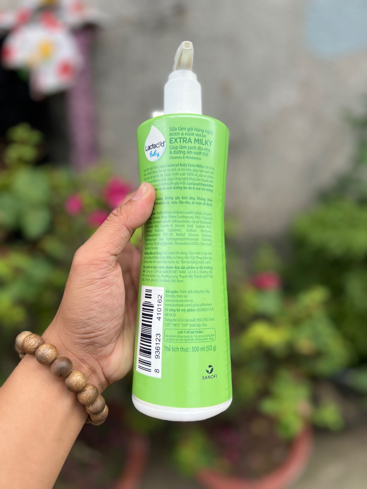 tắm gội lactacyd 500ml