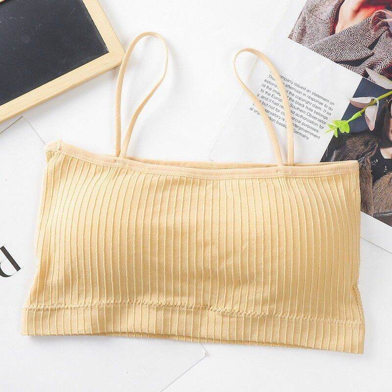 Áo bra 2 dây gân tăm có đệm ngực