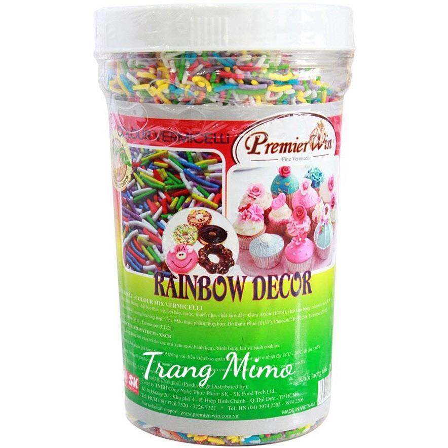 Cốm màu trang trí Premierwin (100g-500g)/ Rainbow decor 100g- 500gr