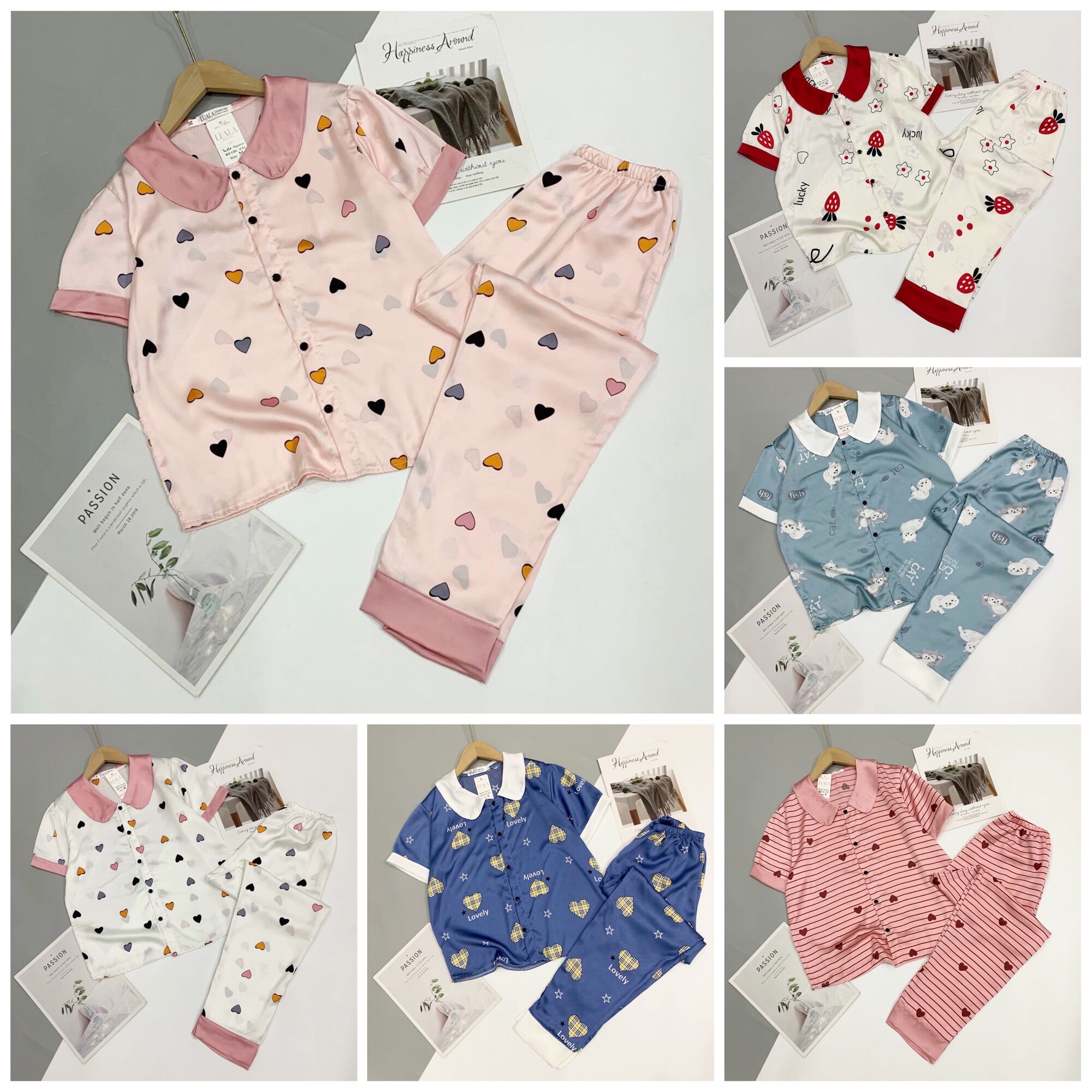 Bộ Pyjama lụa Latin cao cấp , bộ ngủ lụa loại 1 có size