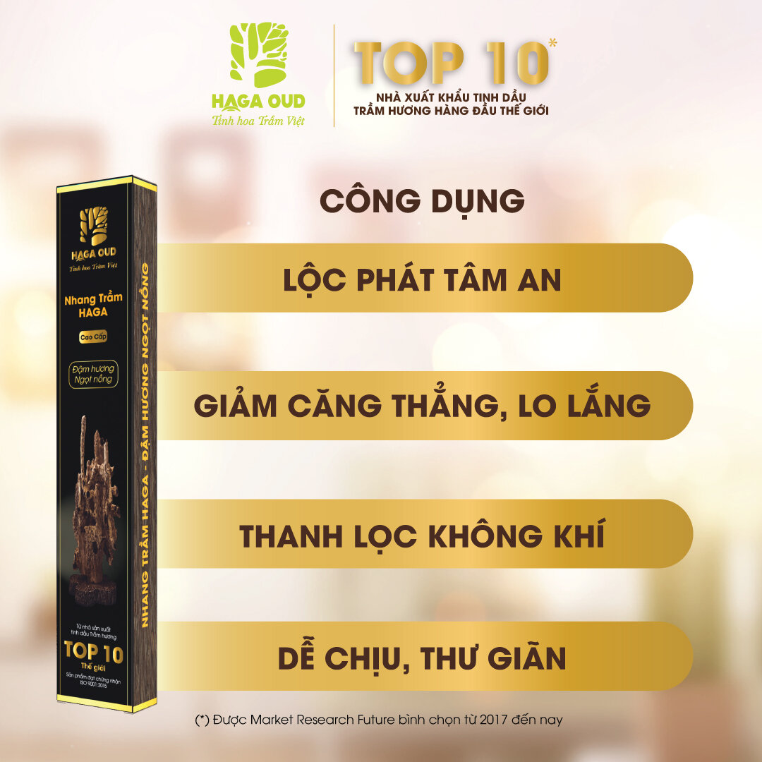 Nhang Trầm HAGA 40cm ( cao cấp ) 50 cây