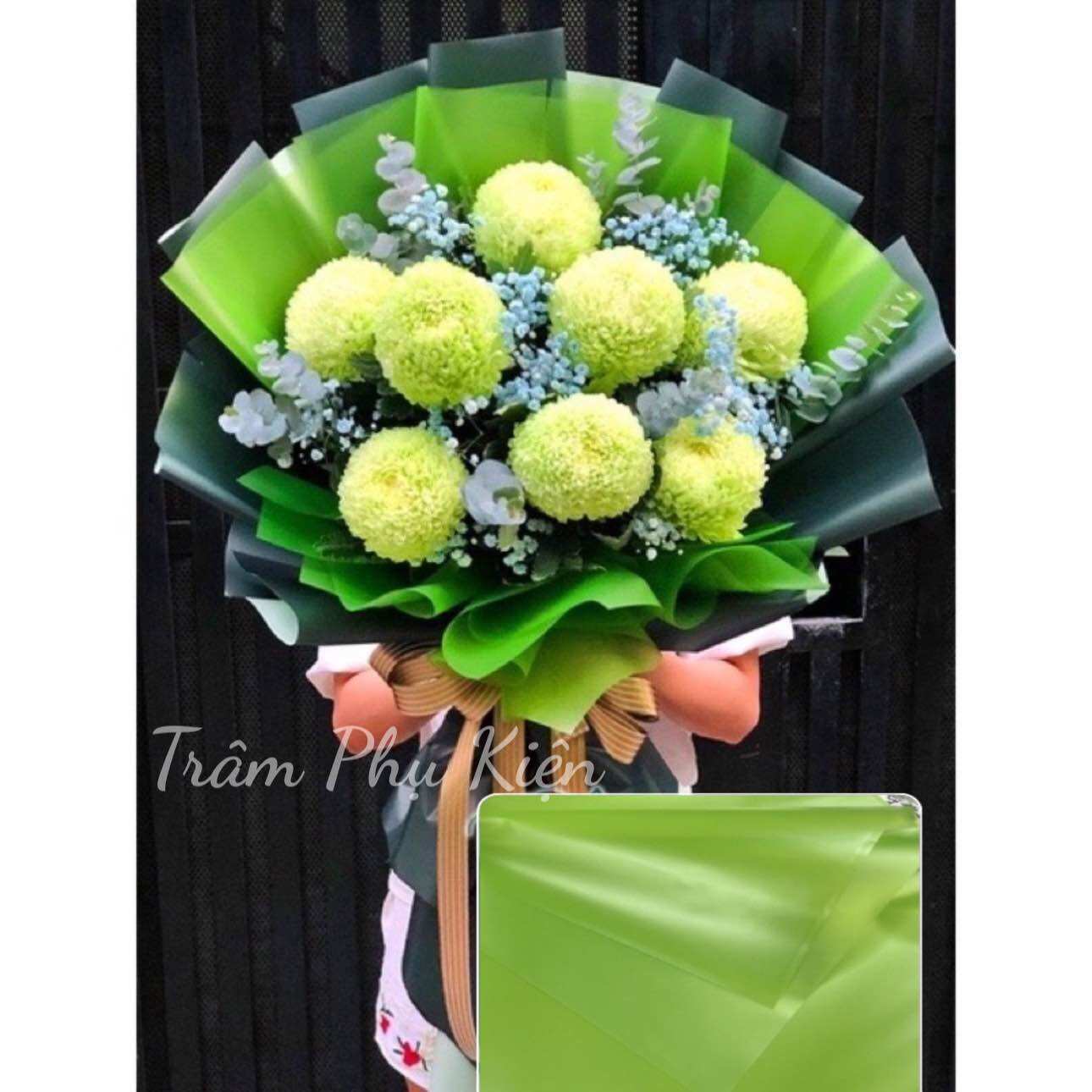 Giấy bóng mờ 1 mặt bó hoa (20tờ)