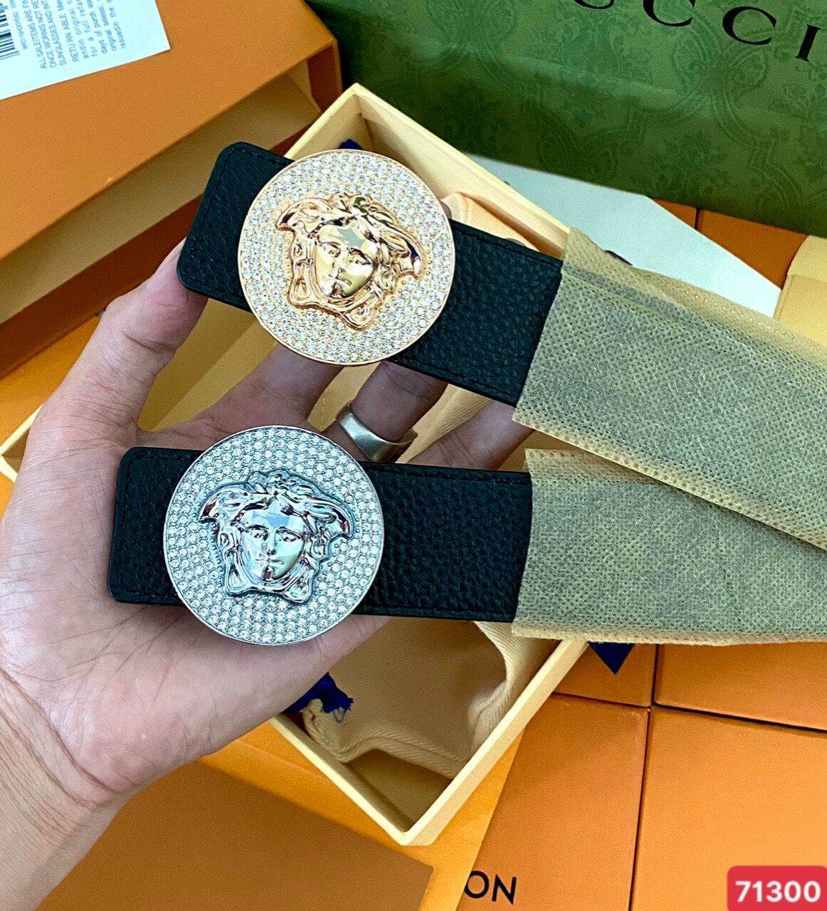 Thắt lưng nam versac, dây nịt nam versac hàng cao cấp