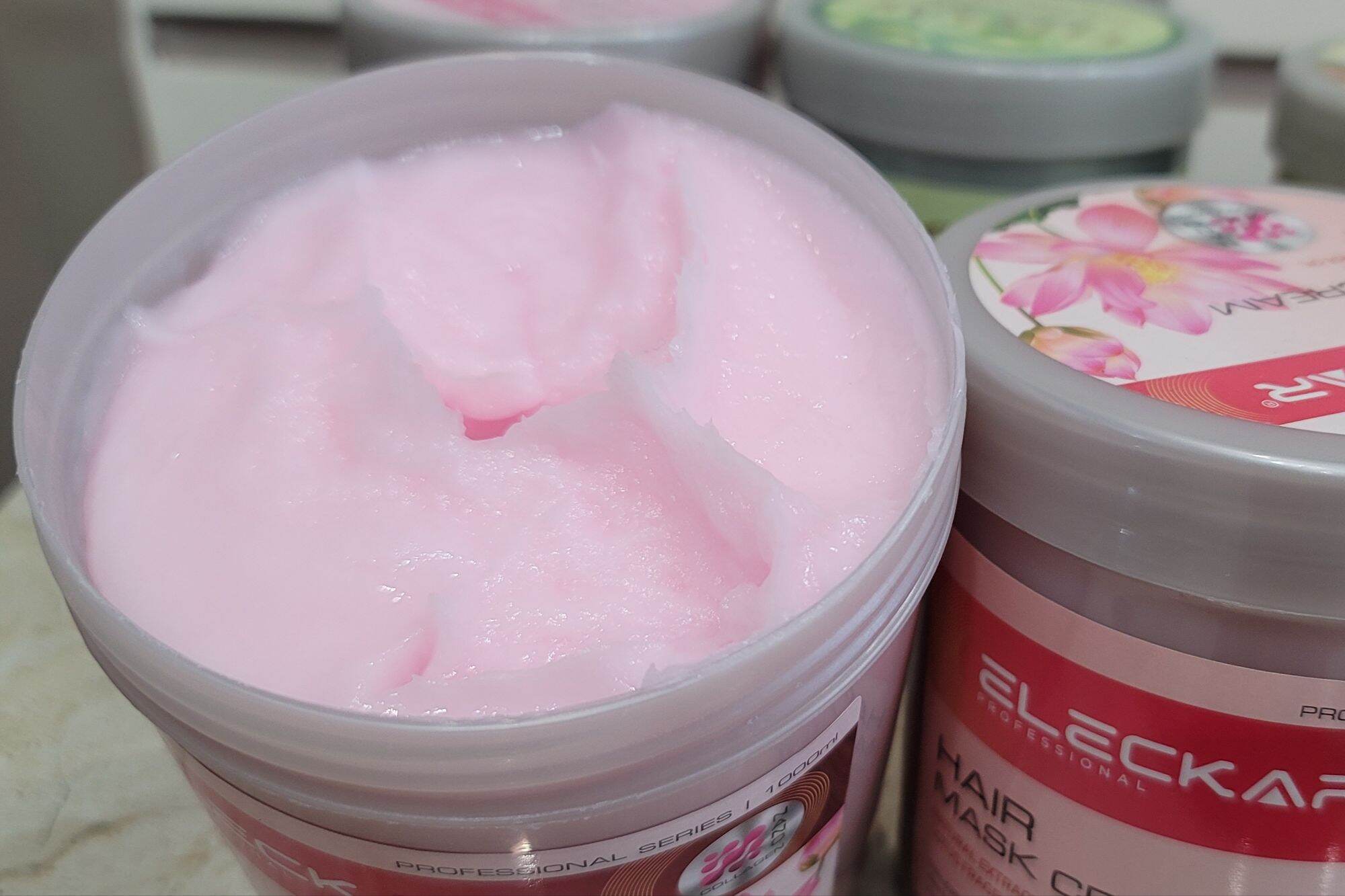 Hấp dầu, ủ lạnh tóc ELECKAR HOA SEN 1000ml(Tặng kèm trùm ủ tóc)