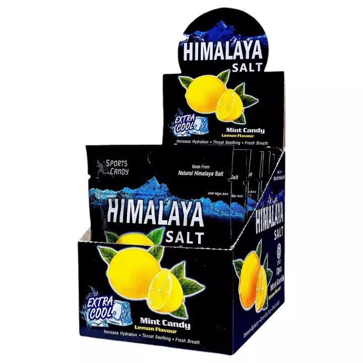 Combo 2 gói Kẹo bạc hà chanh muối Himalaya Salt Mint Candy Lemon Flavour (Gói 6 viên)