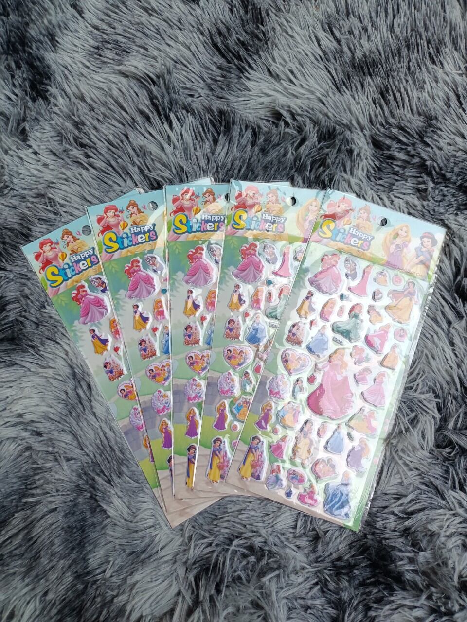 Combo 10 tờ Sticker nổi đủ mẫu (10 mẫu ngẫu nhiên)