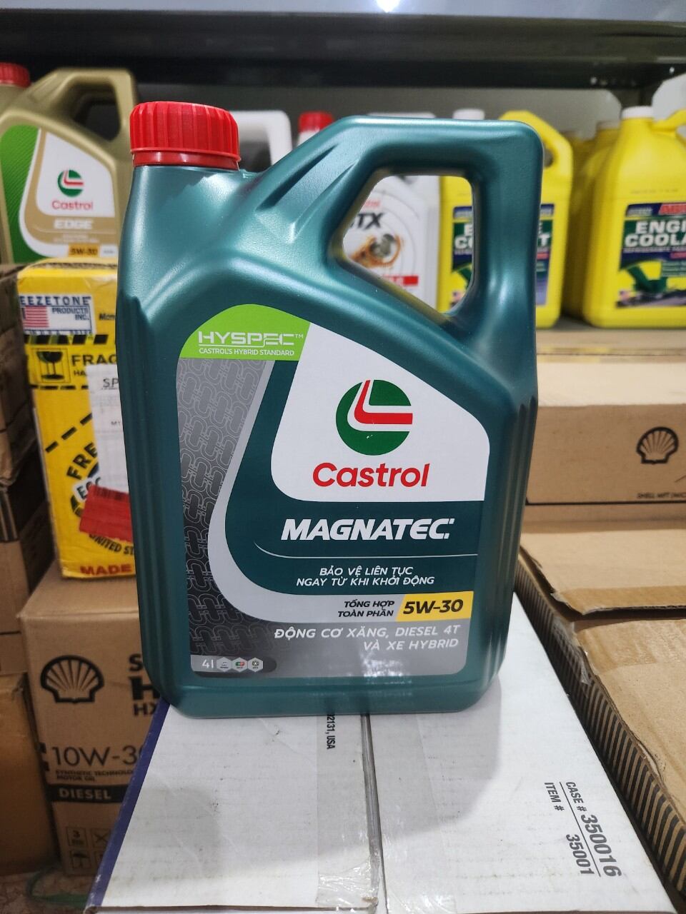 Dầu nhớt tổng hợp toàn phần cho xe ô tô Castrol MAGNATEC   5W-30 (4Lít) -MẪU MỚI
