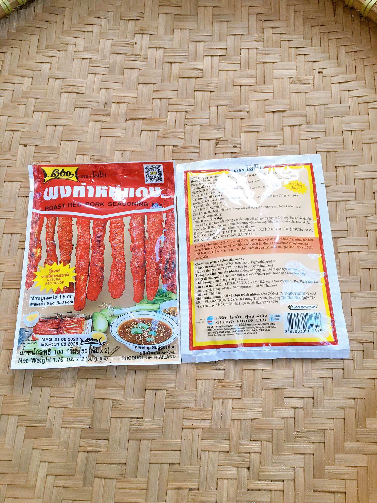Gia vị ướp thịt xá xíu Thái Lan (1 gói)