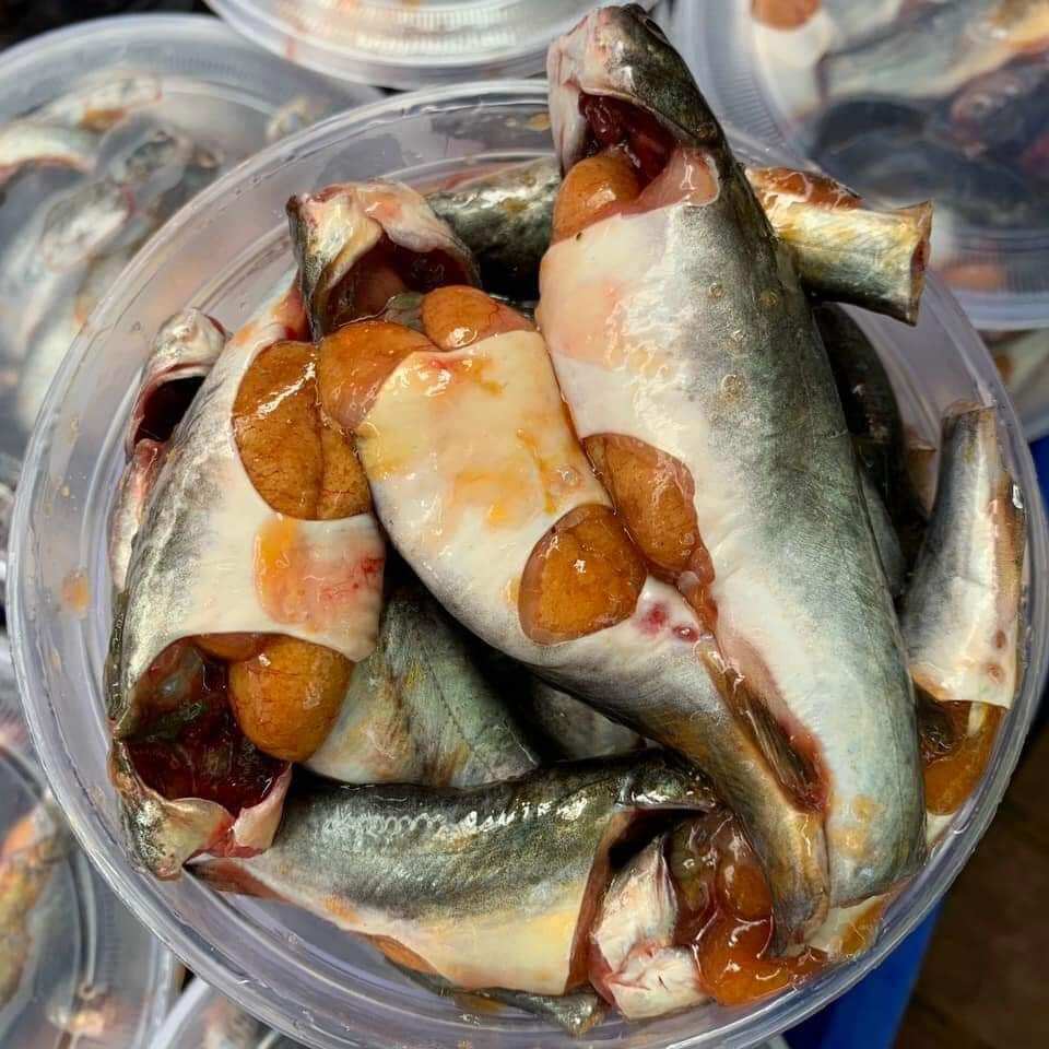 cá chốt trứng kho tiêu hộp 500g