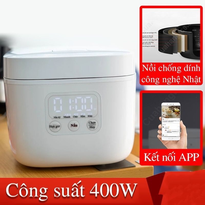Nồi cơm điện xiaomi dung tích 1.6l