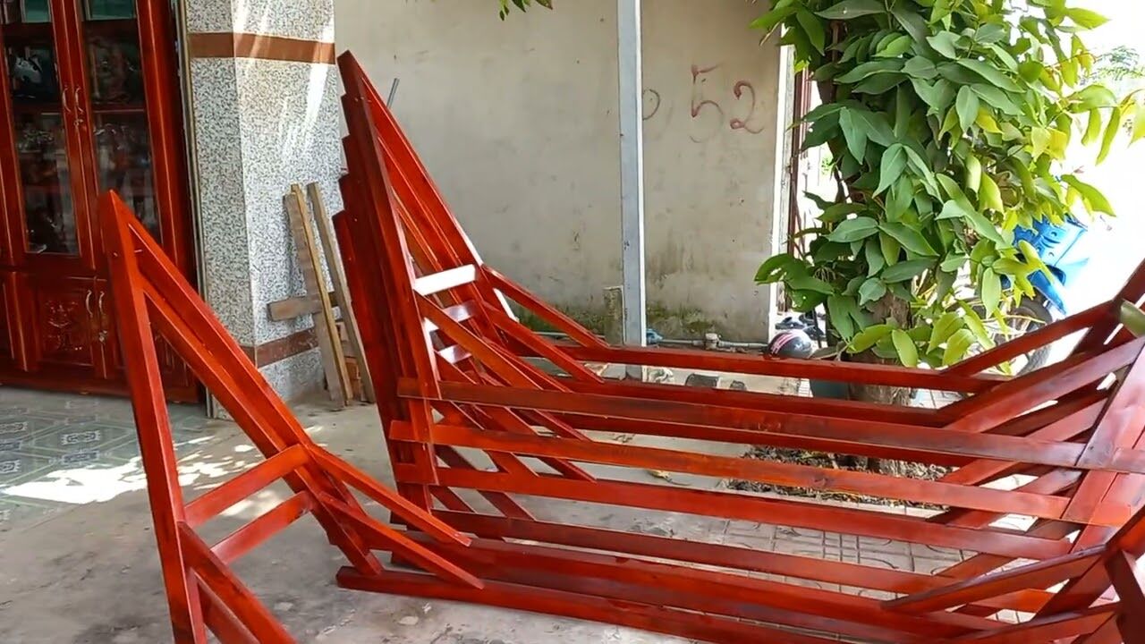 giá võng gỗ đơn giản