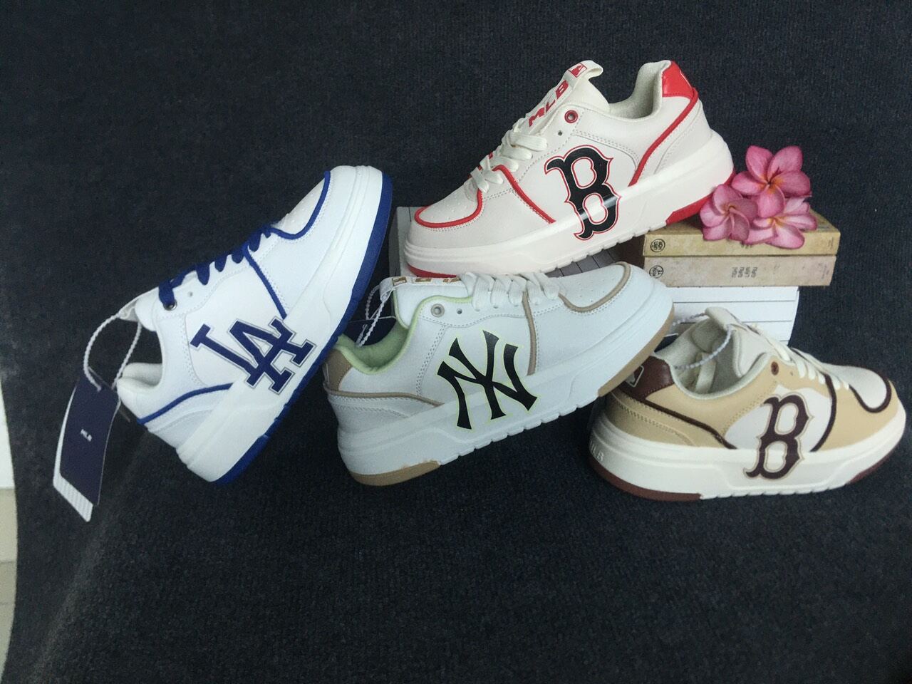[HCM]Giày sneaker MLB chunky đế cao,giày nữ MLB chunky liner