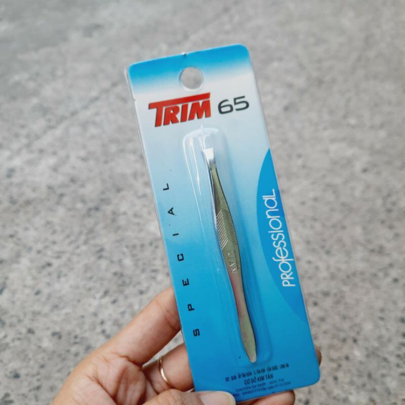 Nhíp Trim 65 nhổ lông đa năng đầu bằng