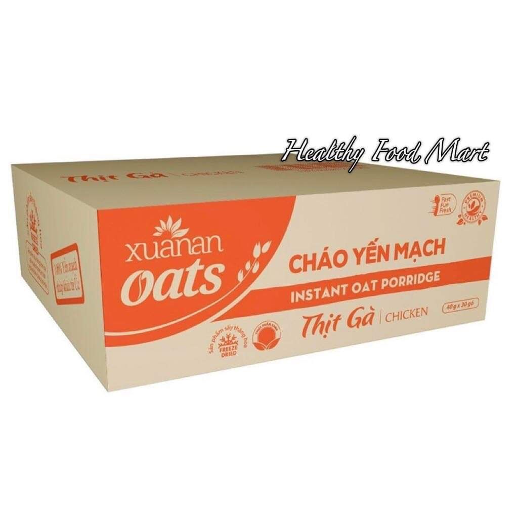 1 Thùng Cháo Yến Mạch Thịt Gà Xuân An