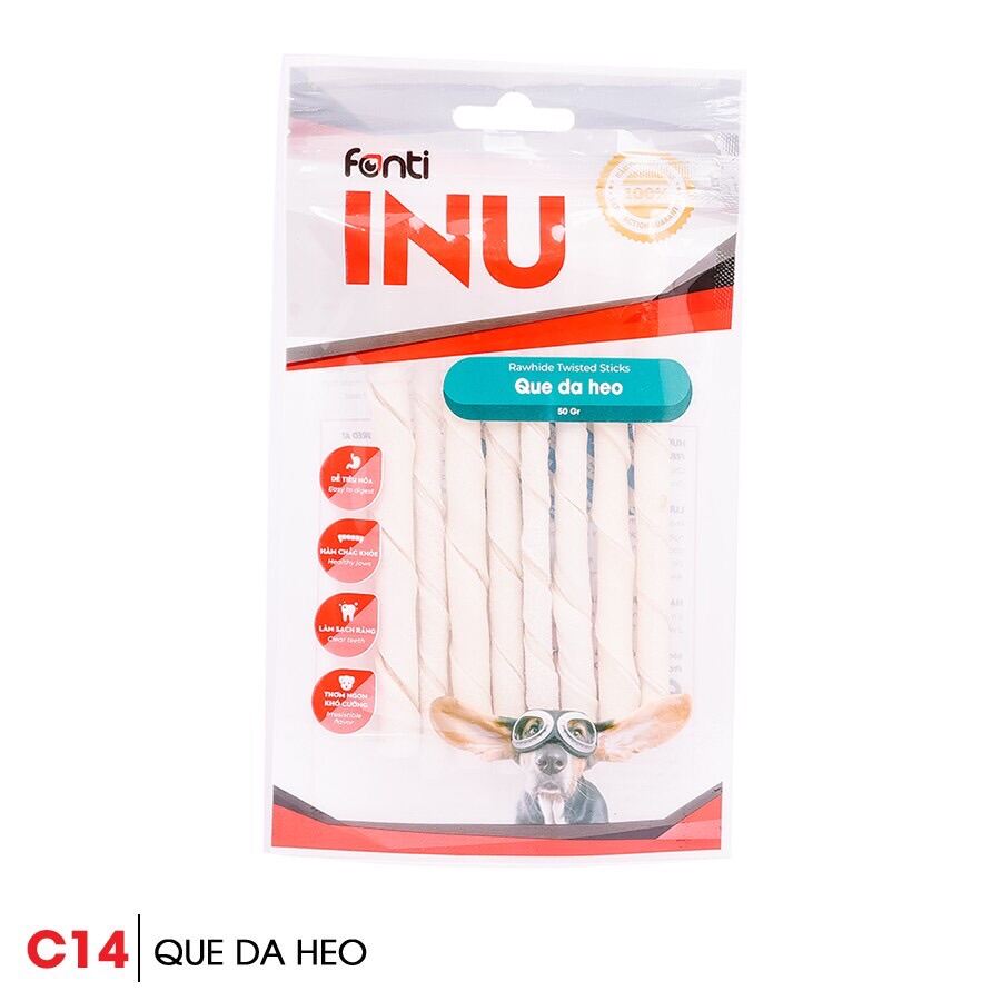 Que gặm da heo dành cho chó Fonti c14