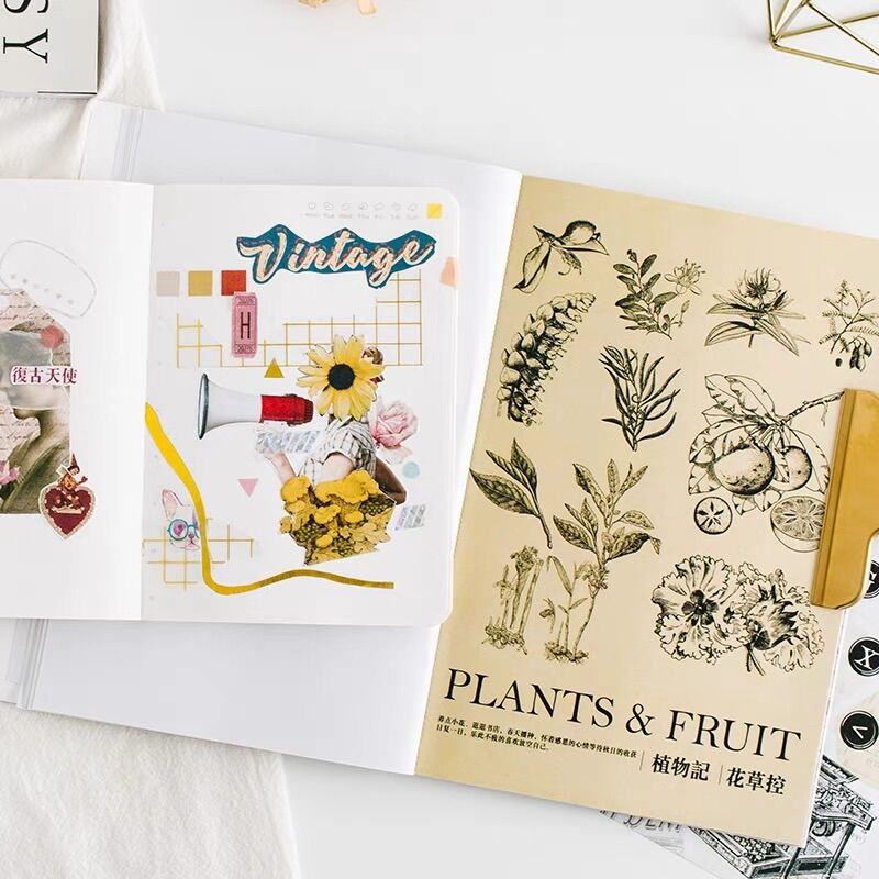 Cuốn Stickers Rosy Posy lớn 20 tờ