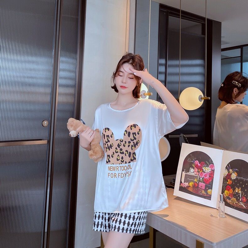 Bộ mặc nhà cộc tay, đồ bộ piajama mặc hè