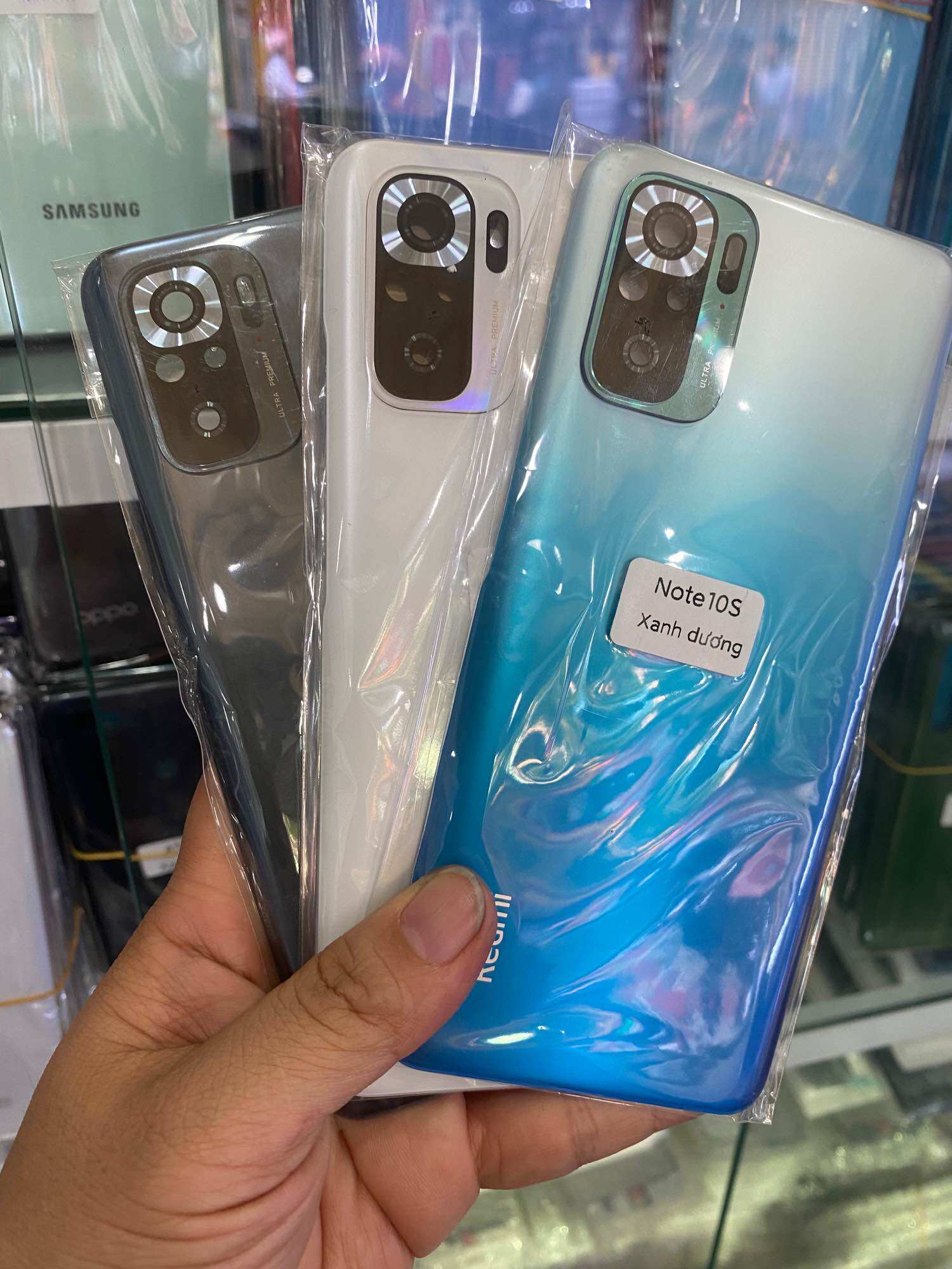 Lưng + kính cam redmi note 10s