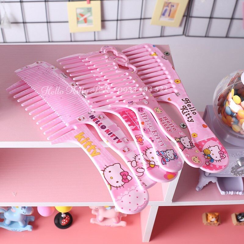 Lược chải tóc Hello Kitty nhựa dày