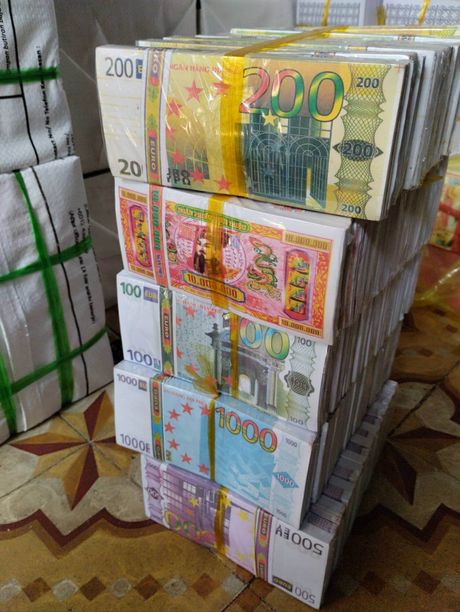 {5 cục} Tiền EURO Cúng Các Loại