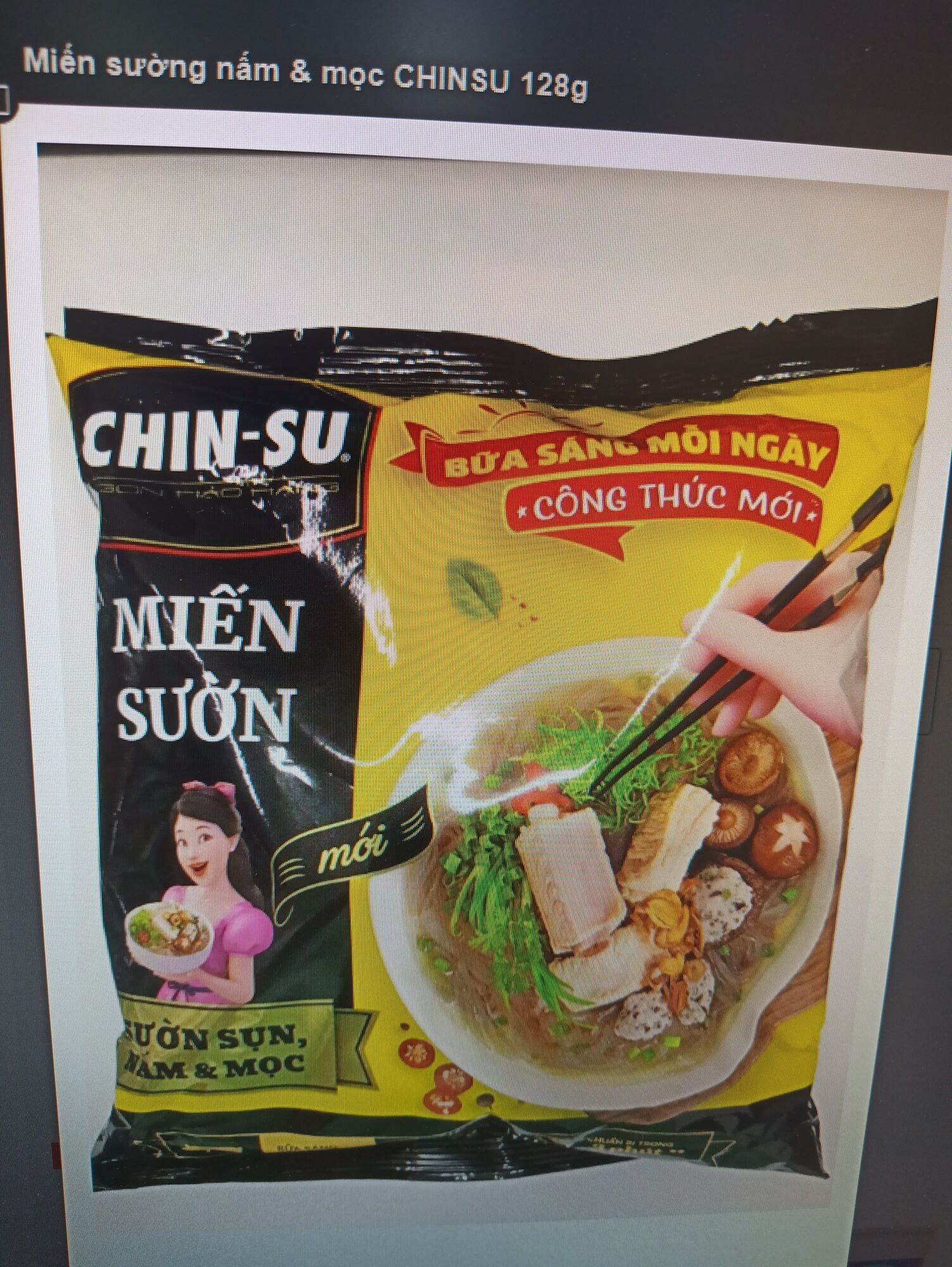 Miến sườn sụn nấm và mọc Chinsu 128g