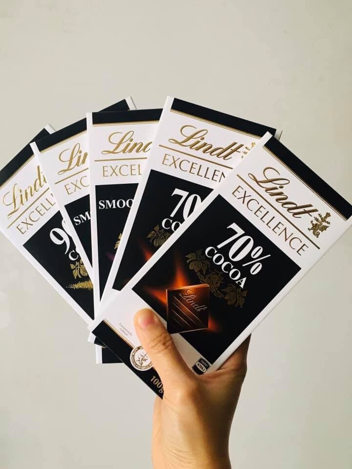 Socola đắng lindt thanh 100g
