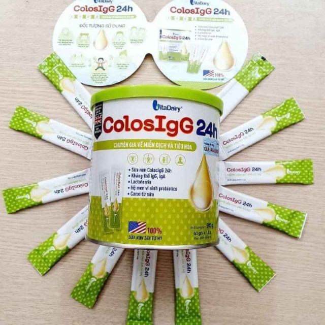 [TRỢ GIÁ] Sữa non Colos IgG 24h hộp_60gói