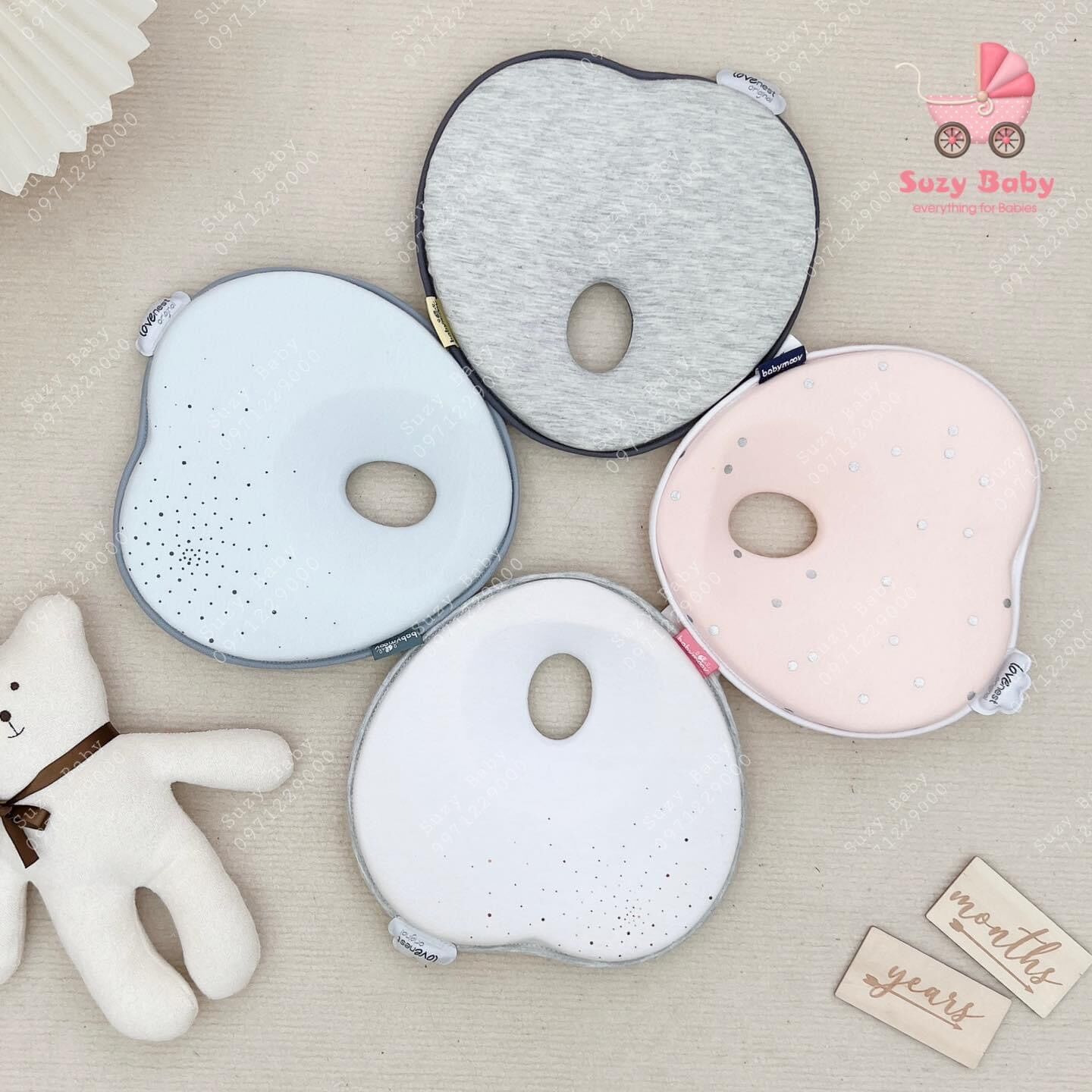 Gối chống bẹp đầu babymoov