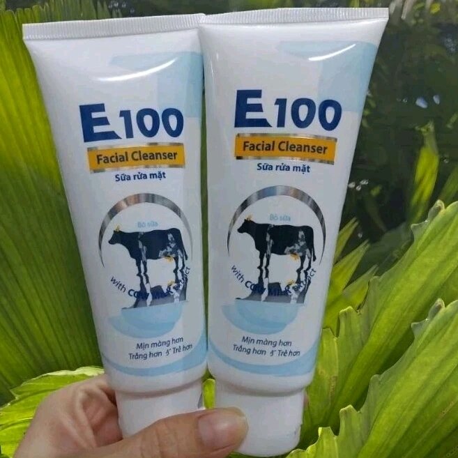 COMBO 2 SỮA RỬA MẶT TRẮNG MỊN DA TỪ TINH CHẤT SỮA BÒ TƯƠI E100 80ML