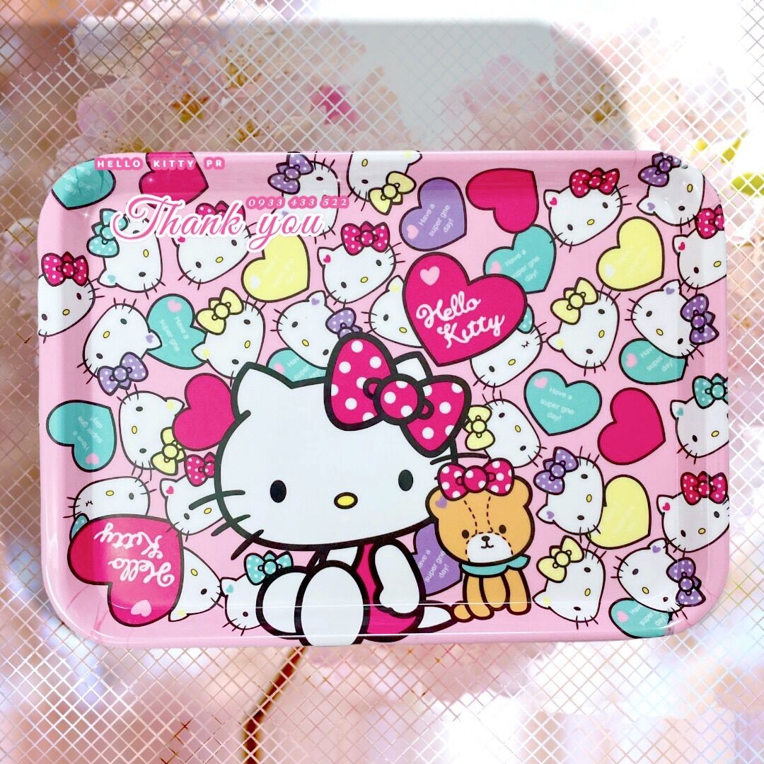 Mâm khay đựng đồ ăn Hello Kitty - Doremon Doraemon
