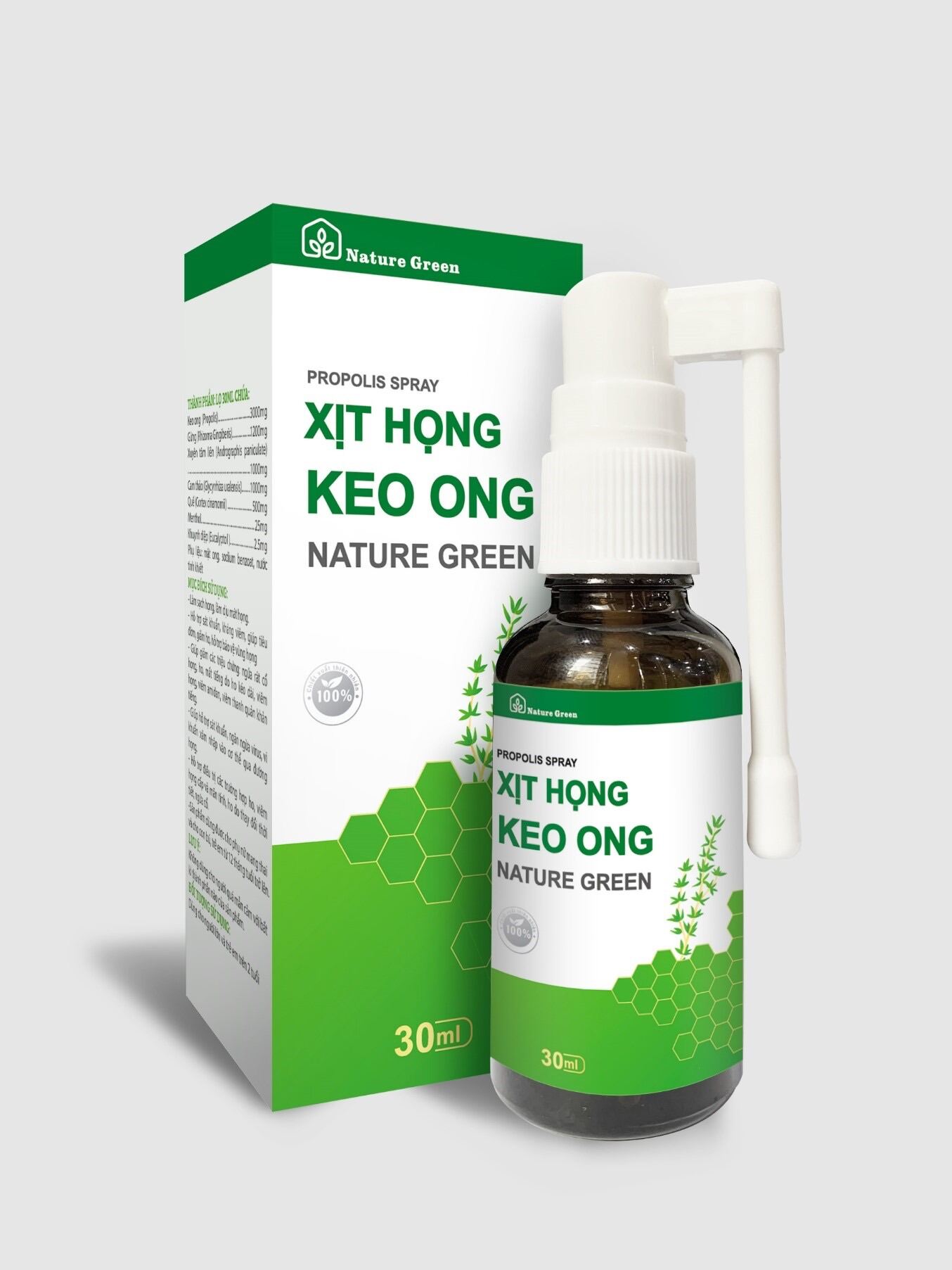 XỊT HỌNG KEO ONG-NATURE GREEN