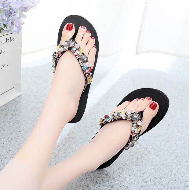 [HCM]dép kẹp xỏ ngón nữ  đính đá cao cấp 5 phân mẫu mới
