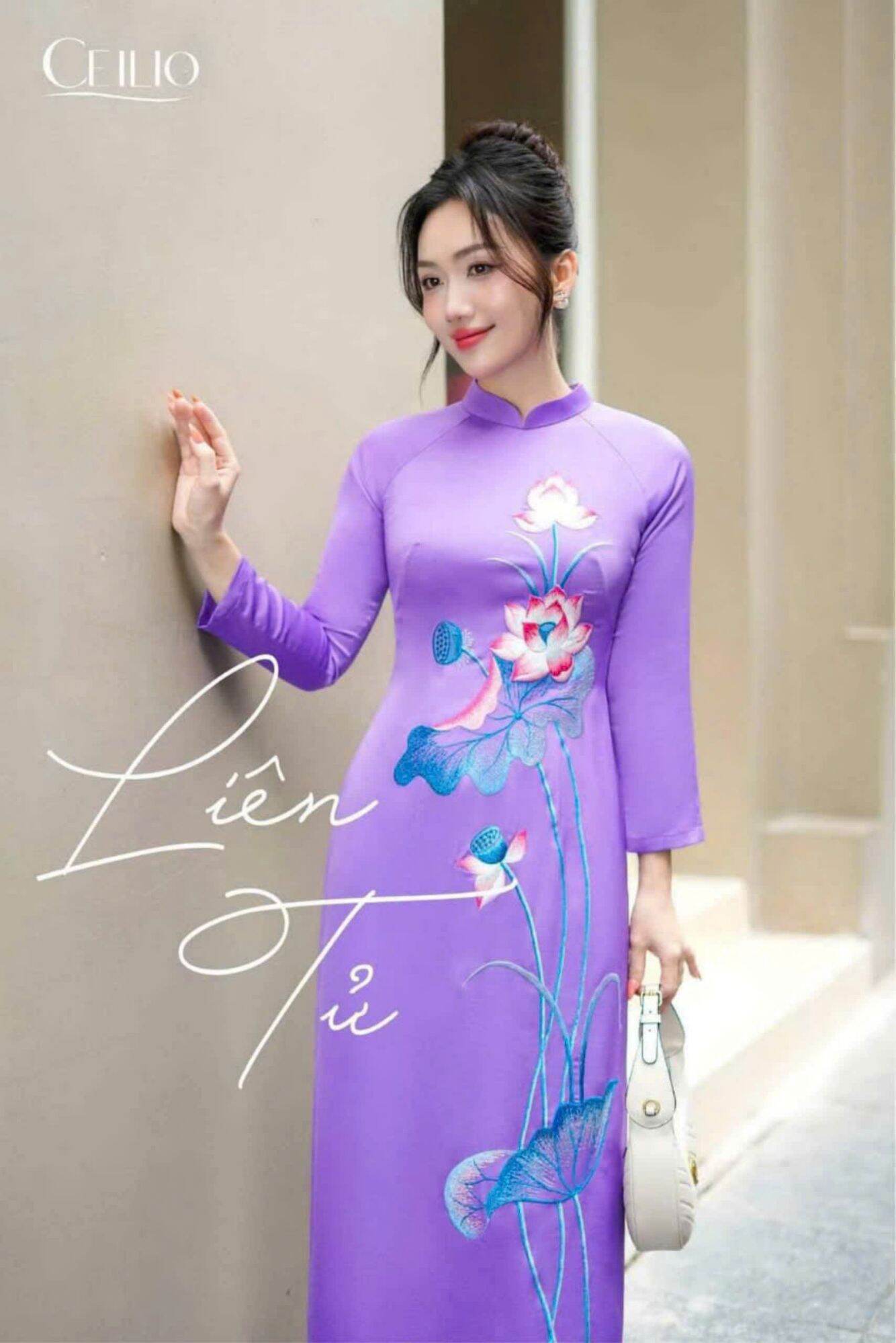 Bộ áo dài lụa tây thi truyền thống cao cấp (kèm quần)