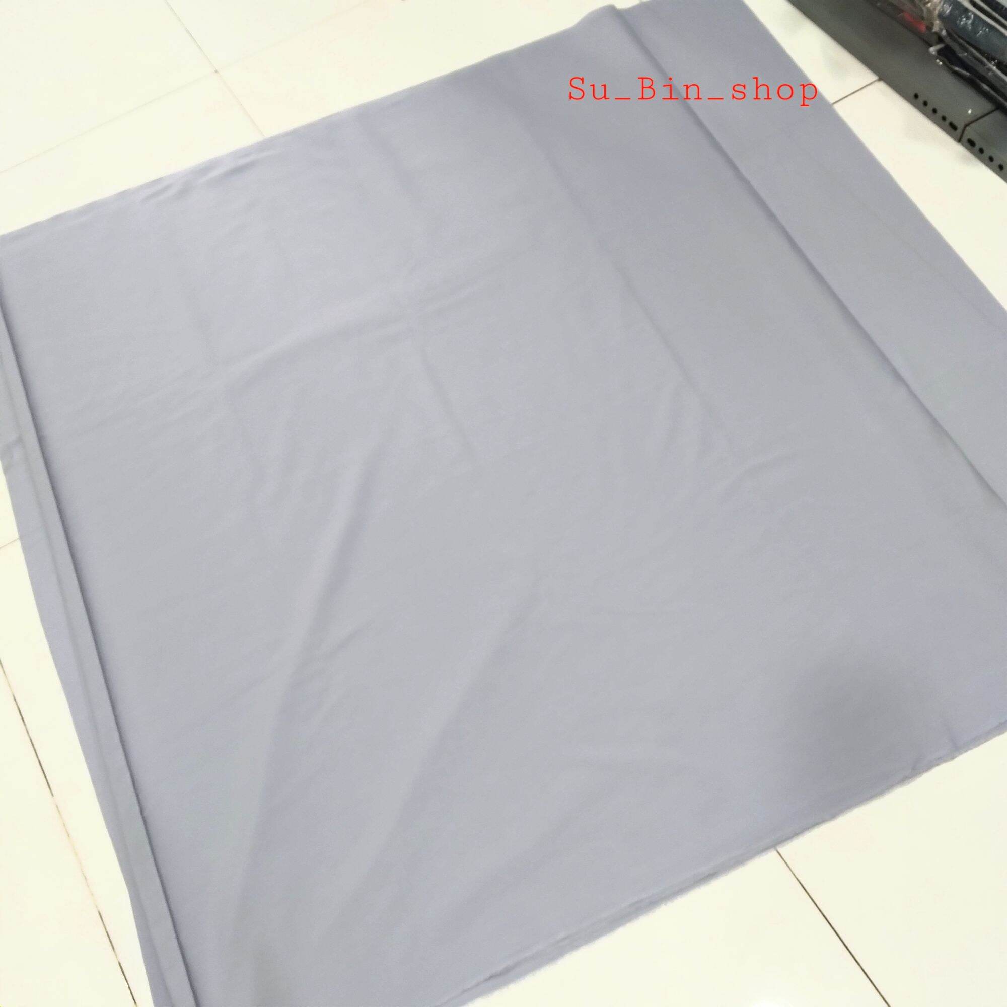 Vải kate silk màu Xám may đồ đi chùa