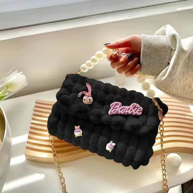 Túi tự đan, túi handmade tự đan đính họa tiết dễ thương