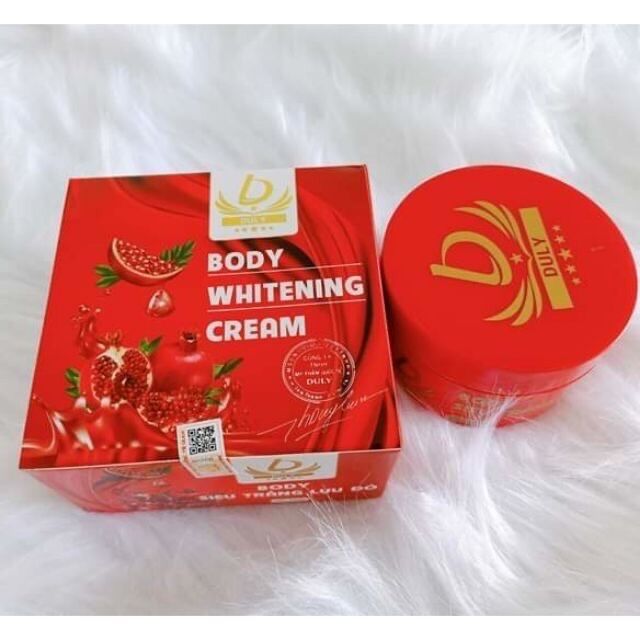[HCM]kem Body siêu trắng lựu đỏ Duly